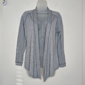 Outdoor Research Textured Embroidered Exposed Seam Open Waterfall Cardigan